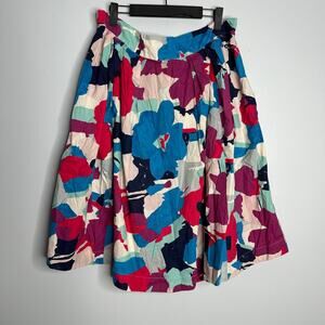 ModCloth‎ X EmilyandFin Women's Far out and Fabulous Floral Midi Skirt Size 1X
